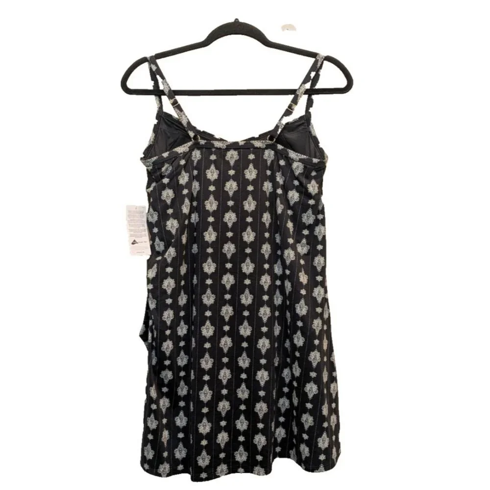 Land's End UPF 50 Sweetheart One-Piece Swim Dress Sz‎ 10 Chlorine Resistnt
